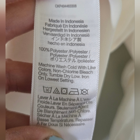 NWT Madewell Contrast Stitch Popover Winter White Shirt Size XL - Picture 7 of 7